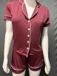 Pijama Americano Vinho