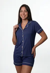 Pijama Americano Azul
