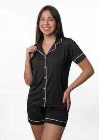 Pijama Americano Preto